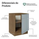 Ver imagem 3 de Balcão de Cozinha 60 Cm 1 Porta (sem Tampo) Rustic/cinza Lux Madesa Rustic/cinza