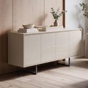 Ver imagem 3 de Aparador Buffet para Sala de Jantar 4 Portas 180cm Pés Industrial Graciosa A05 Off White - Lyam