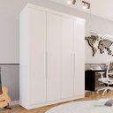 Ver imagem 2 de Guarda-roupa Solteiro 4 Portas 3 Gavetas Roma Espresso Móveis