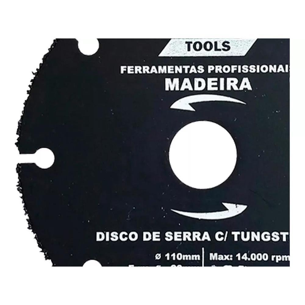 Disco Tungstênio Corte Madeira Esmerilhadeira Alta Qualidade - 4