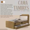 Ver imagem 6 de Cama de Solteiro com Auxiliar Tamires com Capitone Estofado 2 Gavetas e Bau de Mdf