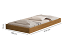 Ver imagem 3 de Cama de Solteiro com Auxiliar Tamires com Capitone Estofado 2 Gavetas e Bau de Mdf