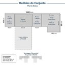 Ver imagem 3 de Guarda-Roupa Planejado de Canto 8 Peças 10 Portas Jade CabeCasa MadeiraOriginals Cinza/Urbano
