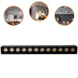 Luminária Smd Pontual Fixa 12w para Trilho Magnético 48v Led - 5