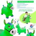 Ver imagem 4 de Cavalinho Upa Upa Brinquedo Pocoto Inflavel Musical Cor:verd