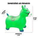 Ver imagem 2 de Cavalinho Upa Upa Brinquedo Pocoto Inflavel Musical Cor:verd
