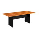 Ver imagem 2 de Mesa de Reunião 160x80cm em MDF Corporate Freijó e Preto