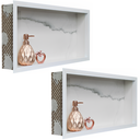 Ver imagem 5 de Kit 02 Nicho de Porcelanato Branco Calacata Polido 60x32cm