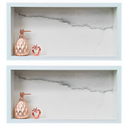 Ver imagem 4 de Kit 02 Nicho de Porcelanato Branco Calacata Polido 60x32cm