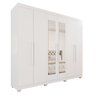 Guarda-Roupa Casal Casal 6 Portas 3 Gavetas com Espelho com Pés Roma Espresso Móveis - 4