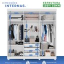 Ver imagem 6 de Guarda-Roupa Casal Casal 6 Portas 3 Gavetas com Espelho com Pés Roma Espresso Móveis