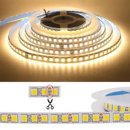 Fita Led 2835 3000k 12v Rolo 5m 240 Leds/m para Perfil Moderno - 5