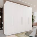 Ver imagem 2 de Guarda-Roupa Casal Casal 6 Portas 3 Gavetas Roma Espresso Móveis