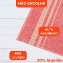 Ver imagem 4 de Jogo de Toalhas de Banho Algodão 5 Peças Completo Romance Sonhare Sultan Rosa Blush e Grafite