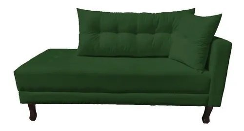 Divã Recamier Psicologia Troya 160 Cm Suede Verde - Fm