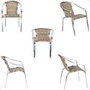 Ver imagem 5 de 5 Cadeira Maresia Aluminio Polido Fibra Sintetica Tr. Simples - Capuccino