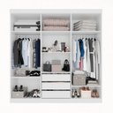 Ver imagem 3 de Guarda-Roupa Casal Casal 6 Portas 3 Gavetas com Espelho Roma Espresso Móveis