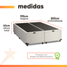 Cama Box com Baú King 1,93m Prince Branco - 3