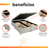 Cama Box com Baú King 1,93m Prince Branco - 4