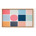 Ver imagem 2 de Quadro Decorativo N°92 105x60cm - Panorâmico Mosaico - Grade - Madeira Clara - Rollflex