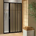 Ver imagem 1 de 2 Kits Box Frontal de PVC 185x100cm Sanfonado Bcf Preto