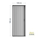 Ver imagem 6 de 2 Kits Box Frontal de PVC 185x100cm Sanfonado Bcf Preto