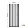 2 Kits Box Frontal de Pvc 185x100cm Sanfonado Bcf - 6