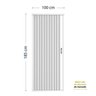 2 Kits Box Frontal de Pvc 185x100cm Sanfonado Bcf - 4