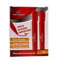 Ver imagem 3 de Kit 36 Canetas Vermelho Marcador Permanente Retroprojetor