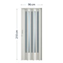 Ver imagem 5 de 2 Portas Sanfonadas de PVC 210x96cm Branco Bcf