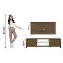 Ver imagem 5 de Rack Madesa Metz e Painel para Tv até 55 Polegadas - Rustic/branco/rustic