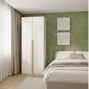 Ver imagem 1 de Guarda-Roupa Planejado 2 Portas com Prateleiras Jade CabeCasa MadeiraOriginals Branco/Fosco