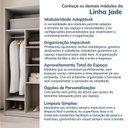 Ver mais imagens de Guarda-Roupa Planejado 2 Portas com Prateleiras Jade CabeCasa MadeiraOriginals Branco/Fosco