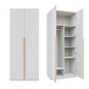Ver imagem 7 de Guarda-Roupa Planejado 2 Portas com Prateleiras Jade CabeCasa MadeiraOriginals Branco/Fosco