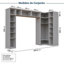 Ver imagem 4 de Guarda-roupa Modulado 9 Peças 13 Portas Jade CabeCasa MadeiraOriginals
