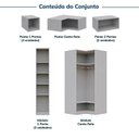 Ver imagem 5 de Guarda-Roupa Planejado 9 Peças 13 Portas Jade CabeCasa MadeiraOriginals Cinza/Urbano