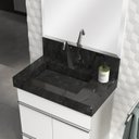 Ver imagem 2 de Kit 2 Cubas Esculpidas em Porcelanato Slim para Banheiro 60cm