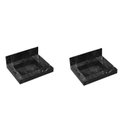 Ver imagem 2 de Kit 2 Cubas Esculpidas em Porcelanato Slim para Banheiro 60cm Preto/Black Blu