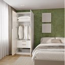 Ver imagem 3 de Guarda-Roupa Planejado 2 Portas com Gavetas Jade CabeCasa MadeiraOriginals Branco/Fosco