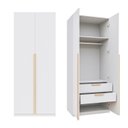 Ver mais imagens de Guarda-Roupa Planejado 2 Portas com Gavetas Jade CabeCasa MadeiraOriginals Branco/Fosco