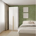 Ver imagem 1 de Guarda-Roupa Planejado 2 Portas com Gavetas Jade CabeCasa MadeiraOriginals Branco/Fosco