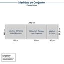 Ver imagem 3 de Guarda-Roupa Planejado 3 Peças 5 Portas Jade CabeCasa MadeiraOriginals Branco/Fosco