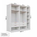 Ver imagem 4 de Guarda-Roupa Planejado 3 Peças 5 Portas Jade CabeCasa MadeiraOriginals Branco/Fosco