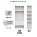 Ver imagem 5 de Guarda-Roupa Planejado 6 Peças 10 Portas Jade CabeCasa MadeiraOriginals Branco/Fosco