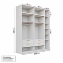 Ver imagem 4 de Guarda-Roupa Planejado 6 Peças 10 Portas Jade CabeCasa MadeiraOriginals Branco/Fosco