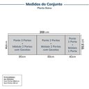 Ver imagem 3 de Guarda-Roupa Planejado 6 Peças 10 Portas Jade CabeCasa MadeiraOriginals Branco/Fosco