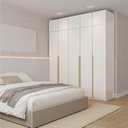 Ver imagem 1 de Guarda-Roupa Planejado 6 Peças 10 Portas Jade CabeCasa MadeiraOriginals Branco/Fosco