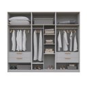 Ver imagem 6 de Guarda-Roupa Planejado 3 Peças sem Portas Jade CabeCasa MadeiraOriginals Cinza/Urbano
