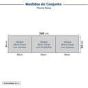 Ver imagem 3 de Guarda-Roupa Planejado 3 Peças sem Portas Jade CabeCasa MadeiraOriginals Cinza/Urbano