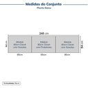 Ver imagem 3 de Guarda-roupa Modulado 3 Peças sem Portas Jade CabeCasa MadeiraOriginals